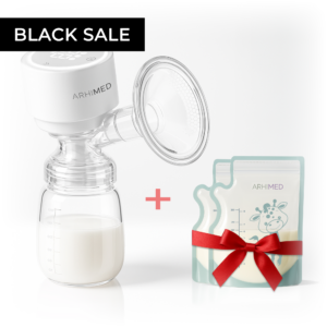 Молокоотсос ArhiMED Gentle S3 + Пакеты для молока в подарок